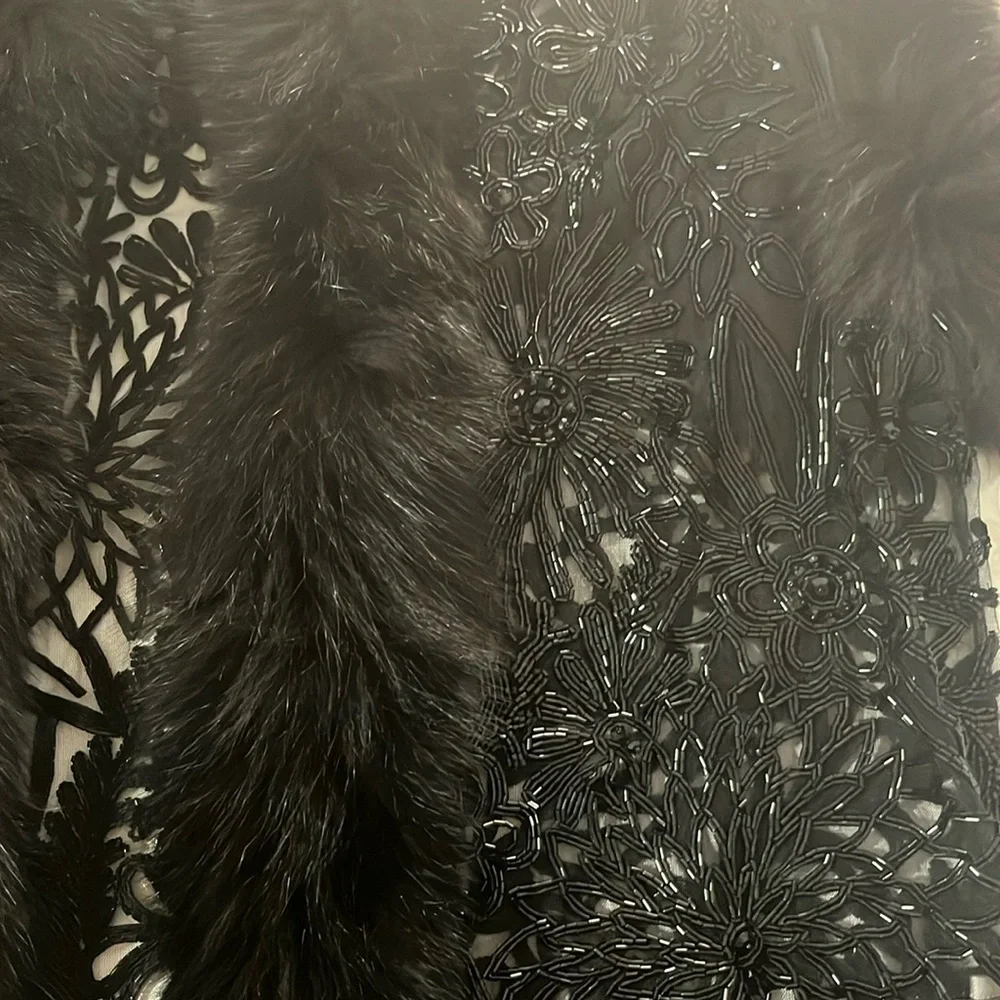 Naeem khan fox fur beaded vest - Picture 8 of 13